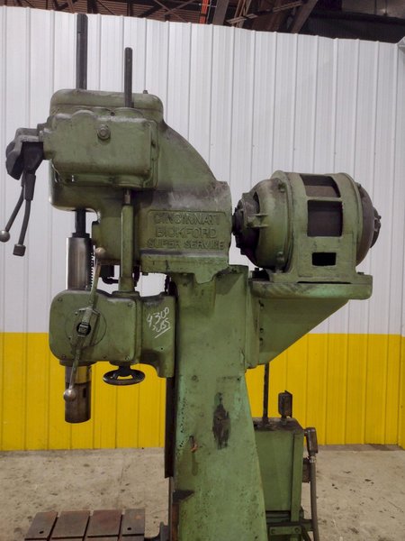 28&quot; CINCINNATI BICKFORD MODEL #3L GEARED HEAD SINGLE SPINDLE  DRILL: STOCK #22815