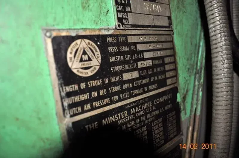 MINSTER 45 TON OBI PRESS, STOCK# 13090J