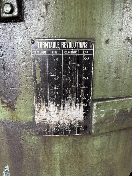 48" FRORIEP 4-JAW VERTICAL TURRET LATHE. STOCK # 0667925