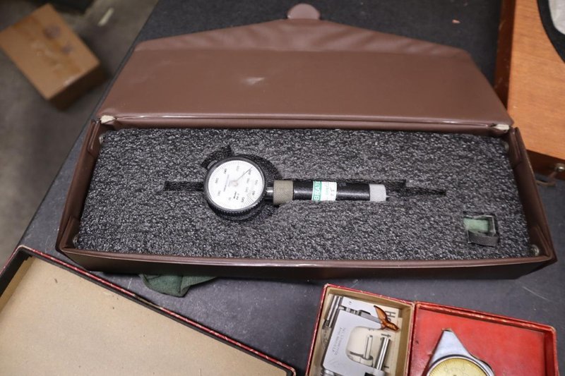 Measuring Tools, Chamfer Checker, Micrometers, Bore Guages, Caliper, Guage Blocks- Auction Item