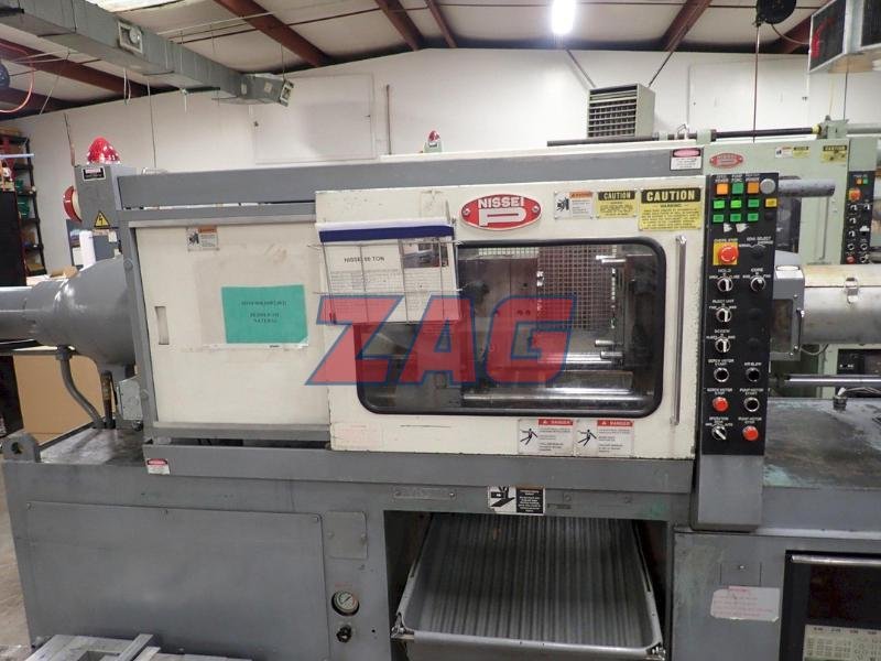 Nissei FS80S12ASE Used Injection Molding Machine, 90 ton, 4.3 oz.