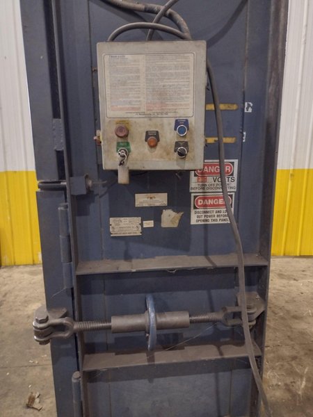 2001 J.V. MFG INC CRAM-A-LOT MODEL #DHR-60-LU VERTICAL CARDBOARD BALER: YOBRO #25051