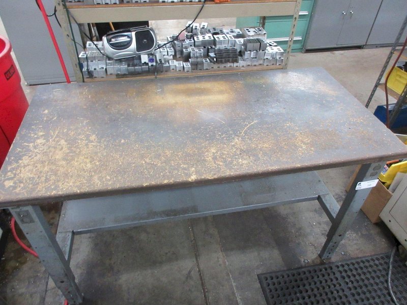 Uline Wood Top Work Bench with Lower Shelf- Auction Item