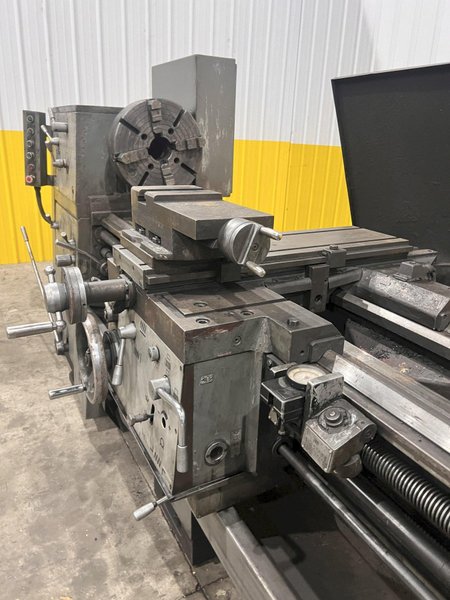 24&quot; X 120&quot; TOOLMEX PONAR MODEL #TUR-63 GAP BED ENGINE LATHE, 3.5&quot; HOLE: STOCK #22195
