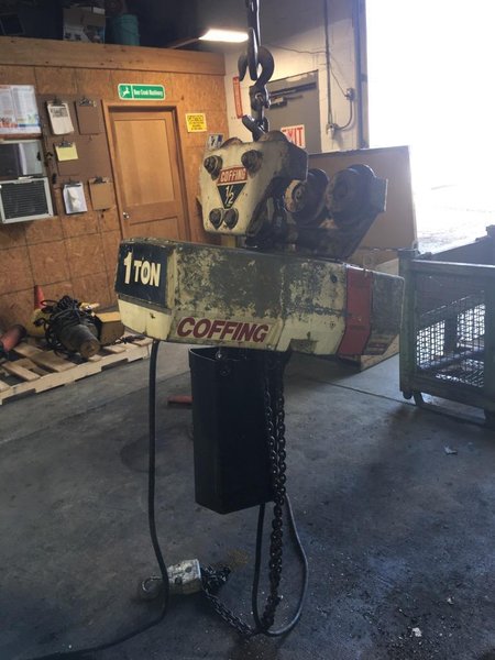 1 TON COFFING CHAIN HOIST STOCK# 2210