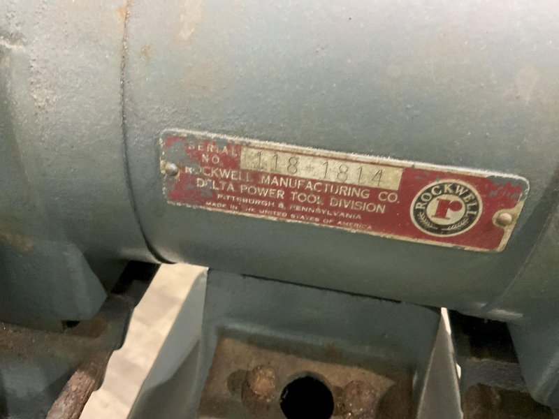 1/2 HORSEPOWER DELTA ROCKWELL DOUBLE END CARBIDE GRINDER: STOCK #80355