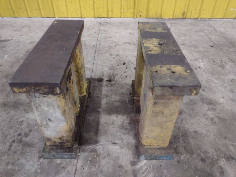 29.5&quot; X 8&quot; X 24&quot; HIGH STEEL MACHINED PARALLEL BLOCKS, SET OF 2: STOCK #23742