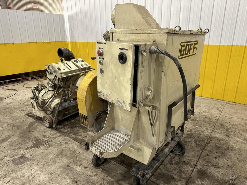 13&quot; WIDE X 15 HP GOFF MODEL #15E13 PORTABLE SURFACE &amp; FLOOR SHOT BLASTER &amp; DUST COLLECTOR: STOCK #21291