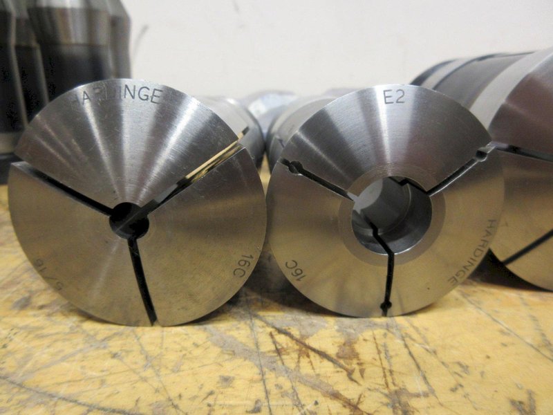 Hardinge Collets, (13pcs) Extended Nose 5C, (2) 16C Collets, (2) 22J Collets- Auction Item