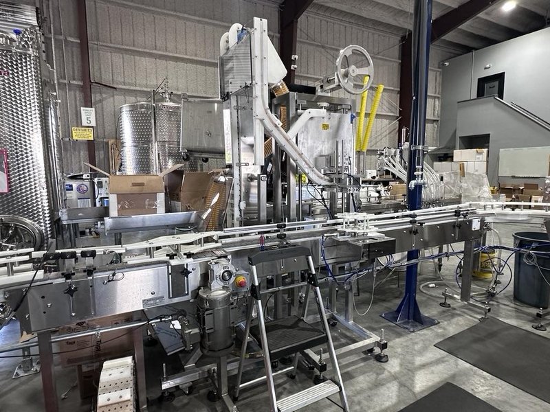 Inline Filling Systems Complete Used Bottling &amp; Labeling Line for Spirits (GNS 80 Proof Vodka) – Labeler, Filler, Capper, Conveyor, Heat Tunnel, Turntables &amp; More – C1D2 Hazardous Location Rated, 2024