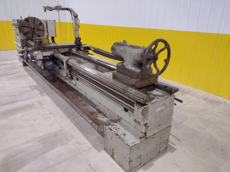 25&quot;/35&quot; X 157&quot; HERCULES MODEL #SPM-630x4000 GAP BED ENGINE LATHE 4&quot; HOLE: STOCK 12137