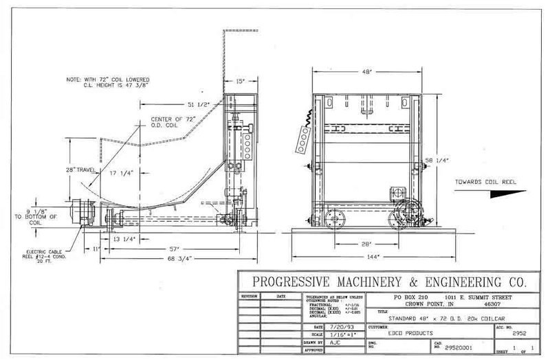 20,000# x 60&quot; Progressive Coil Car STOCK #3106