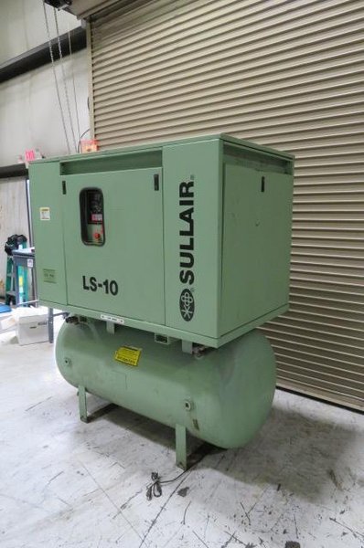Sullair Used LS-10A-40H/A/SUL Rotary Screw Air Compressor, Air Cooled, 40hp, 125 psi, 460V