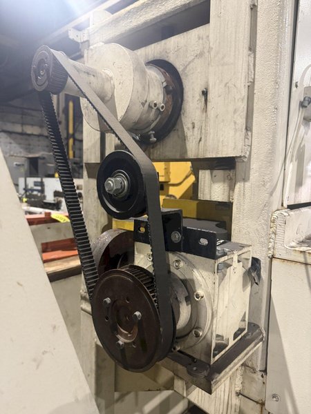 48” WIDE x 30 HP MECHANICAL IN-LINE COIL PRESS &amp; SHEAR WITH PLC VARIABLE SPEED DRIVE: STOCK #22968