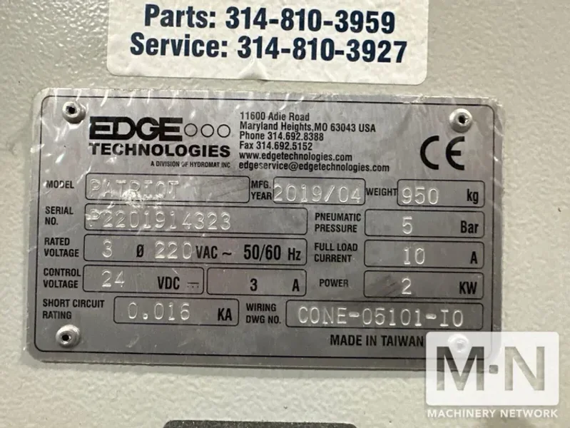 12&#039; Edge Technologies Patriot 551 Bar Feeder, 2019