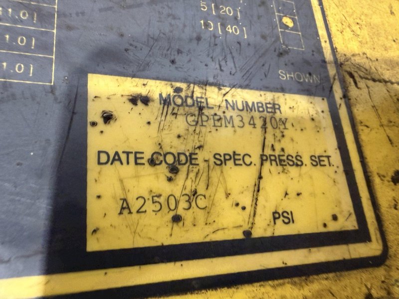 100 TON ENERPAC MODEL #GPEM3420Y H-FRAME HYDRAULIC PRESS: YOBRO #25886