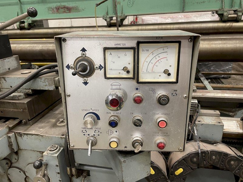 36" x 160" LANSING 13-5/8 HOLLOW SPINDLE ENGINE LATHE: YOBRO #24055