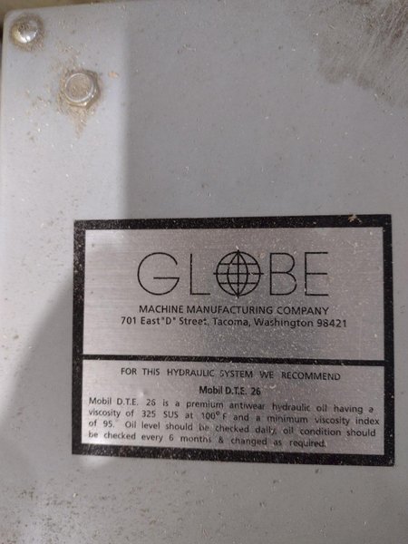 4,000 LBS X 72" X 36" GLOBE INTERNATIONAL HYDRAULIC SCISSOR LIFT TABLE, 110V: STOCK #20941