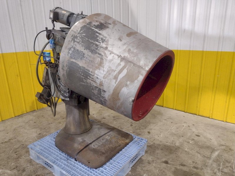 2 HP BOWL TYPE GLOBE ROTATING TUMBLE/POLISH MACHINE: STOCK #23707