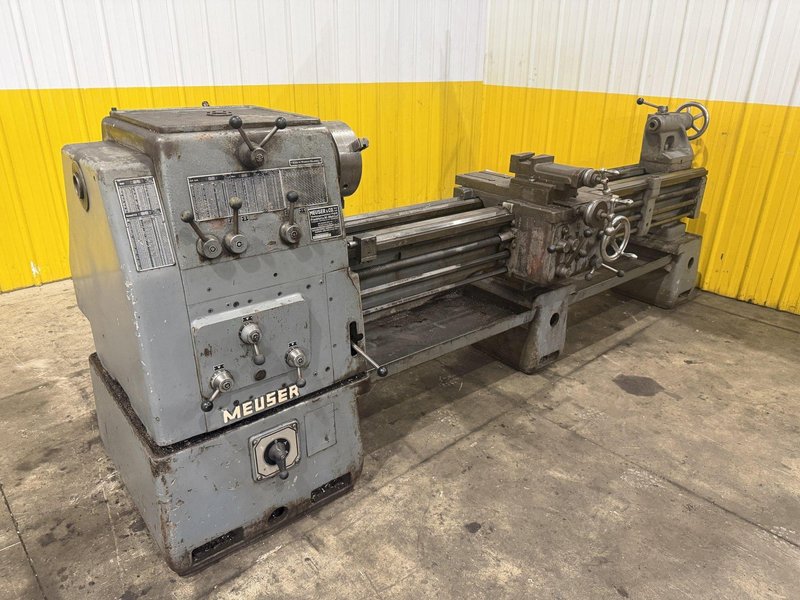 20" X 84" MEUSER MODEL #M1L-34828 ENGINE LATHE, 2" HOLE &amp; METRIC: YOBRO #25402
