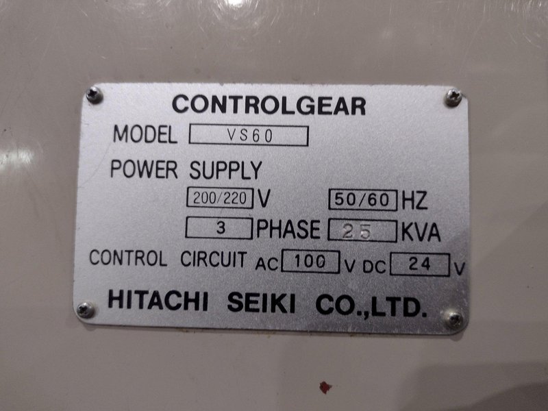HITACHI SEIKI MODEL #VS-60 VERTICAL MACHINING CENTER: YOBRO #25670