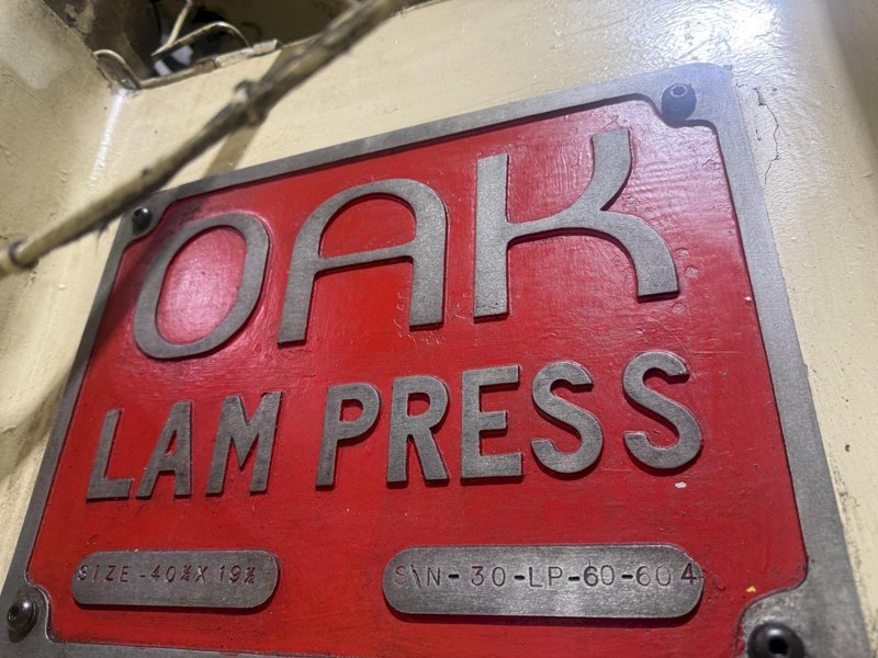 60 TON OAK MODEL #30-LP-60-604 STRAIGHT SIDE PRESS, STROKE 2", 80-240 SPM: YOBRO #26050