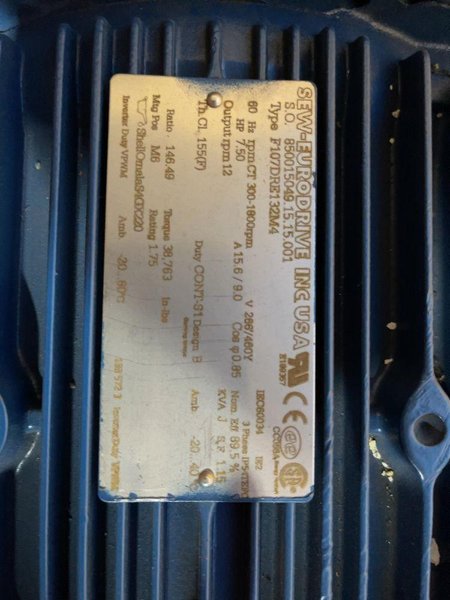 SEW 7.50 HP GEAR DRIVE   -  850015049.15.15.001