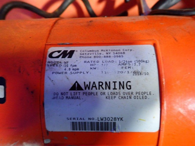 CM 1/2 TON HOIST  -  WF