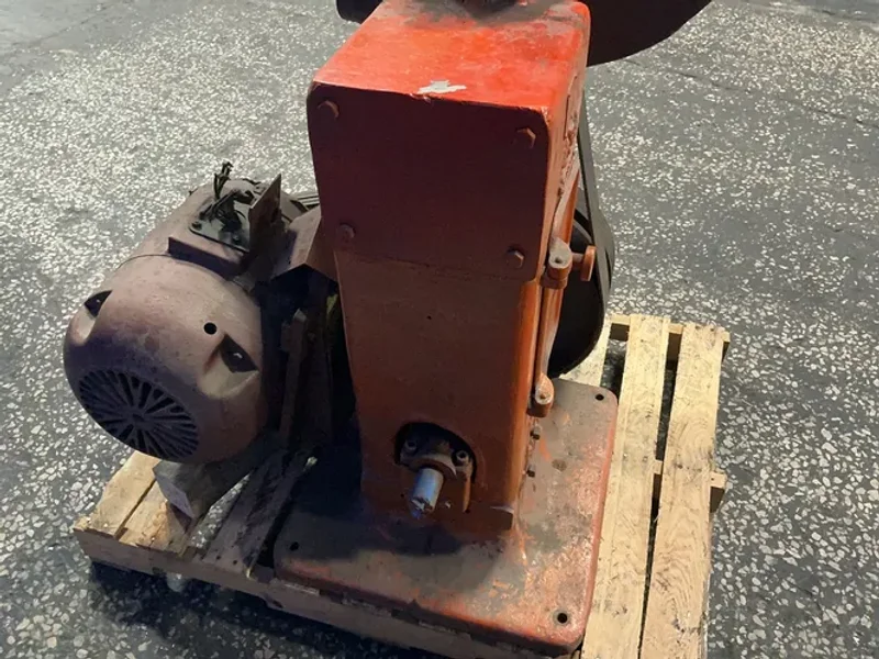 J.A. FAY &amp; EGAN CO. 16”X26” TABLE, 28” DIAMETER VERTICAL DISC SANDER  -  454