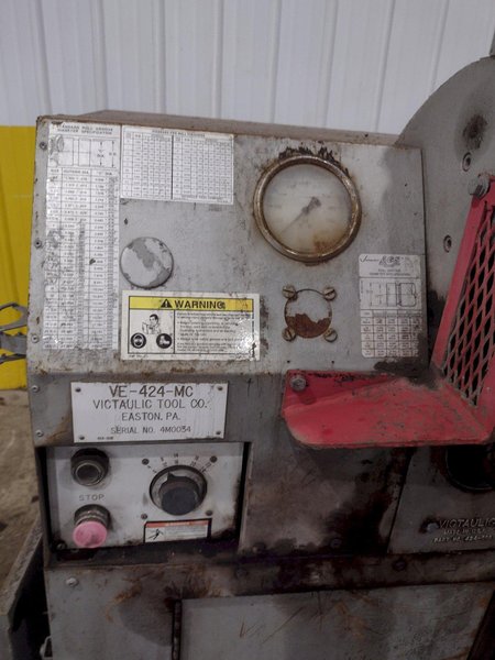 4" TO 24" VICTAULIC MODEL #VE-424-MC HYDRAULIC GROOVER MACHINE: STOCK #22645