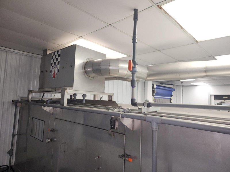 Accutherm 2-Stage Immersion Heated Wash and Rinse System, 2013 – 705 Gallon Capacity, Stainless Steel, Blow-Off Drying