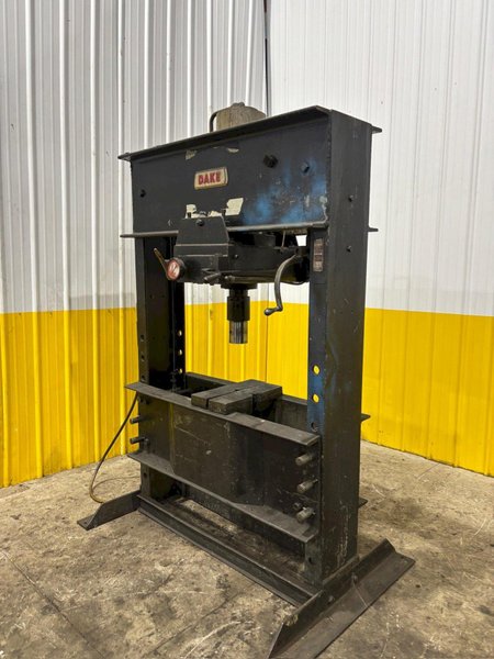 150 TON DAKE MODEL #5-150 H-FRAME HYDRAULIC PRESS: YOBRO #24689