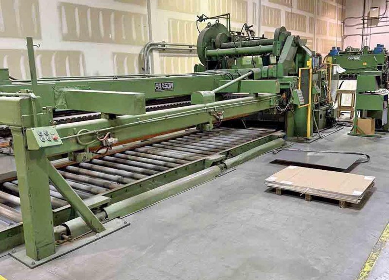 60" x 0.125" x 40,000# Paxson Cut To Length Line STOCK# 4233