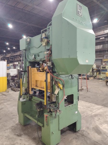 75 TON X 42" X 24" L&amp;J MODEL #EM275 HIGH SPEED STRAIGHT SIDE STAMPING PRESS, 2.5" STROKE: STOCK #23627