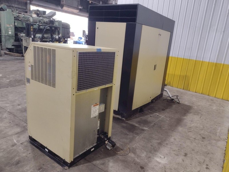 100 HP INGERSOLL-RAND MODEL RS75i-A125 ROTARY SCREW AIR COMPRESSOR W/ AIR DRYER: YOBRO #25976