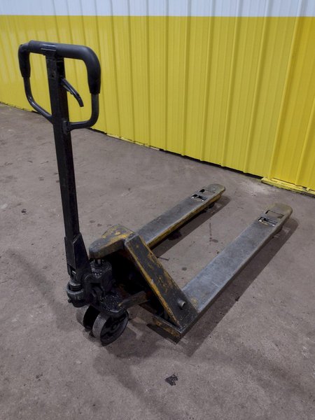 5,000 LB MANUAL PALLET JACK WITH 48" FORKS: STOCK #19052