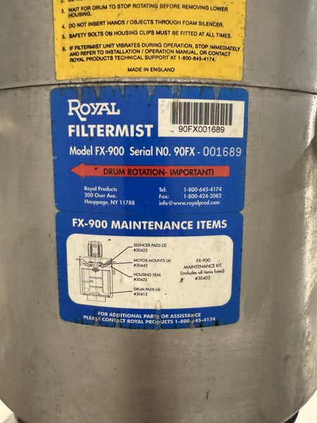 9" X 192" RANSOHOFF LEANVEYOR FOUR STAGE (WASH/RINSE/RINSE/BLOW OFF) WASHER. STOCK # 1113425.
