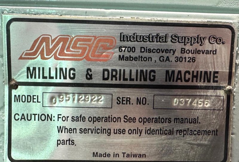 20&quot; MSC Single Spindle Drill, Gear Head, 3 MT, 60-1500 RPM, 1 HP