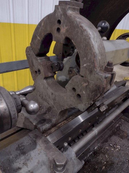 15&quot; X 32&quot; MANNAIONI MAN-AU-CYCLE THREADING LATHE, 4&quot; HOLE: STOCK #16992