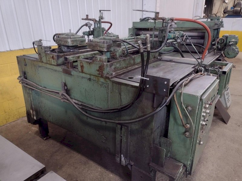 54" X 10 GAUGE DALLAS AIR FEED WITH EDWARDS SHEAR CUT TO LENGTH LINE: STOCK 15968