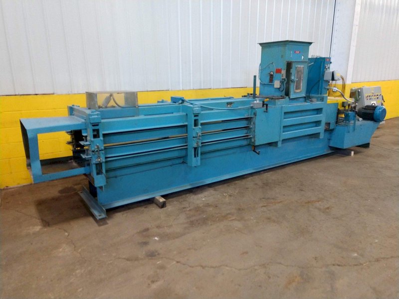 15&quot; X 15&quot; X 15 HP MAREN MODEL #111-297 HYDRAULIC HORIZONTAL AUTOMATIC CONTINUOUS BALER: STOCK #13506