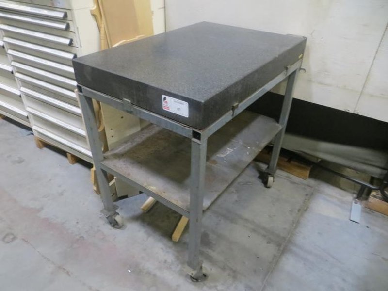 Escondio 36&quot; x 24&quot; x 4&quot; Portable Black Granite Surface Plate- Auction Item