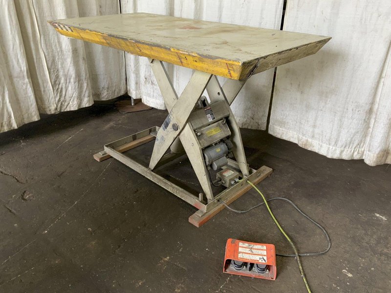 2000 LB 72"X 36" SOUTHWORTH HYDRAULIC SCISSOR LIFT TABLE: STOCK #81186