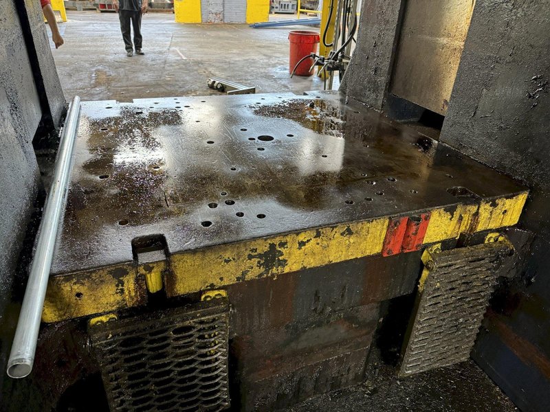 60&quot; WIDE  X 64&quot; LONG X 6&quot; THICK DRILLED &amp; TAPPED BOLSTER PLATE. STOCK # 0471224