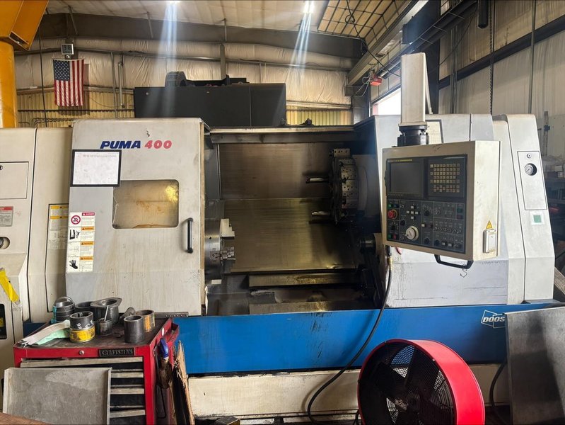 Doosan Puma 400B CNC Lathe, 2006 – Programmable Tailstock