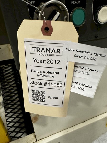 2012 Fanuc Robodrill a-T21iFLA 5-Axis CNC Drill &amp; Tapping Center For Sale