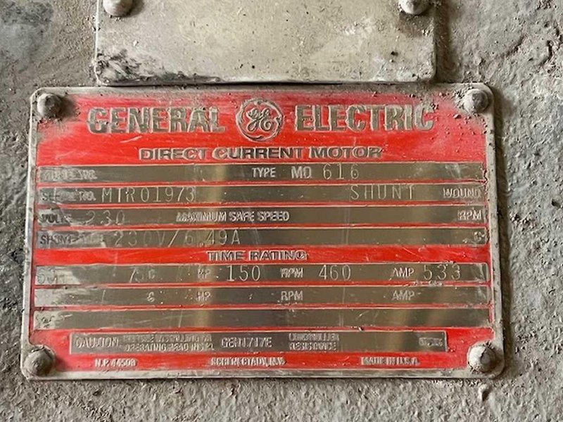 Motor, DC, GE, 150 HP