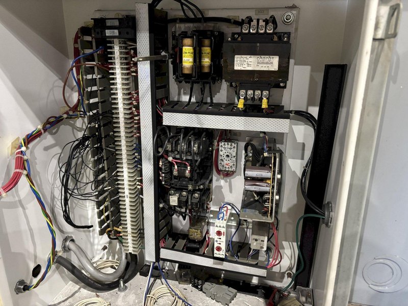 9 STAND YODER ROLLFORMER BASE WITH ELECTRICS / MAGNETEK GPD-515 DRIVE: STOCK #23428