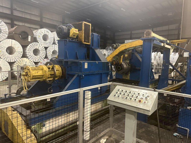 72" X .128" X 70,000 # AUTOMATIC FEED CO. SERVO FEEDLINE WITH HER-VOSS LEVELER. STOCK # 1162623