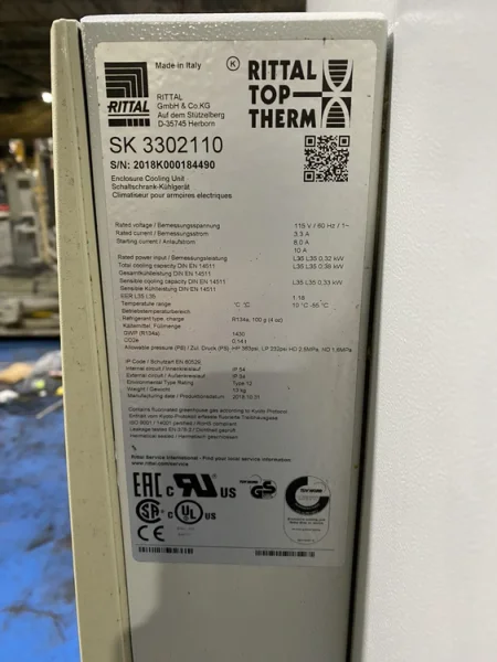 RITTAL – PC 5366.00 Enclosure w/ SK 3302110 Cooling Unit USED